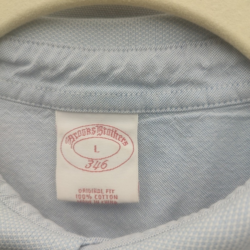 Brooks Brothers 346 Polo Shirt Mens Large Multicolor Striped Preppy - Picture 3 of 15